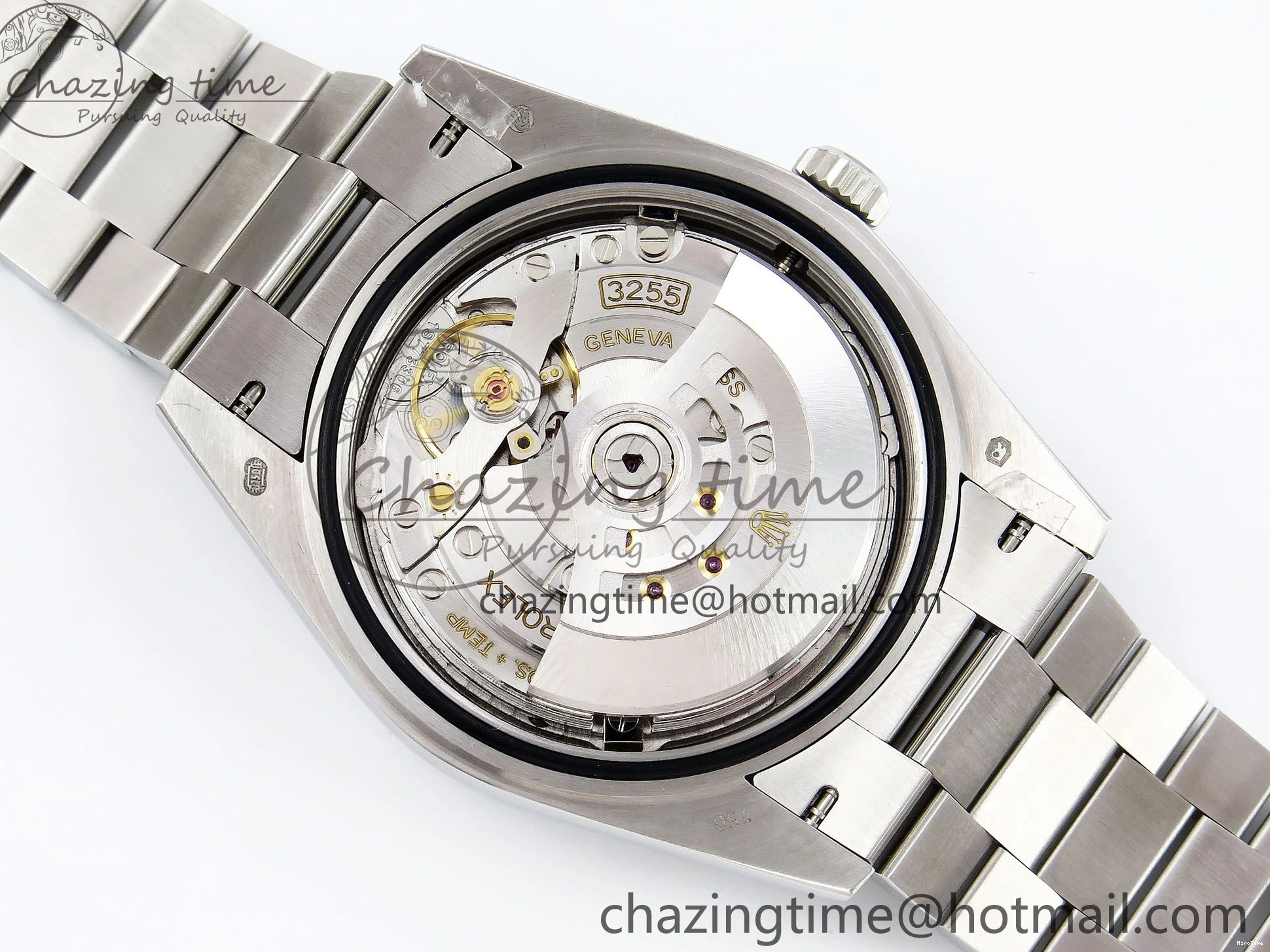 MiroTime 0226 GoodFit DayDate 40 SS JDF 904L Steel Silver Crystal Dial on President Bracelet VR3255 V3 (Gain Weight) 1431